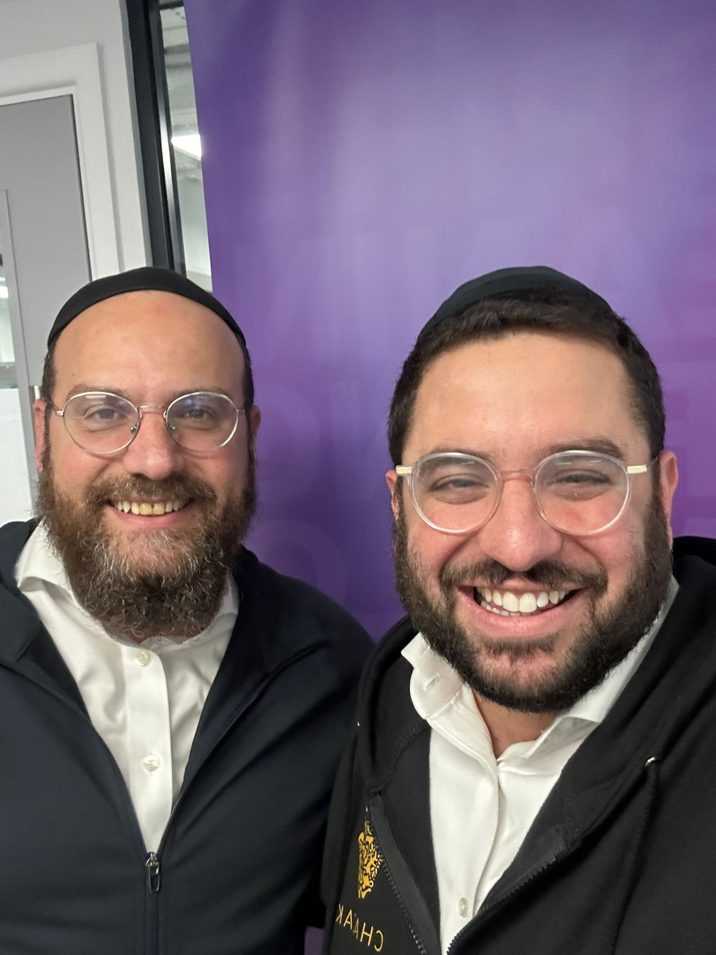 Rabbi Aidyn with a fellow educator